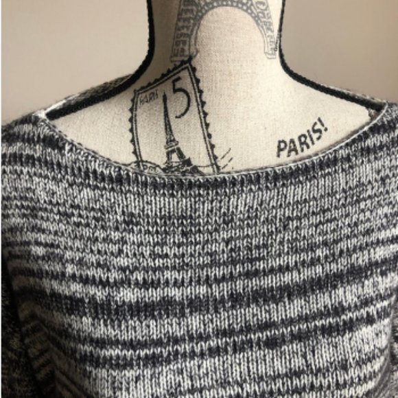 Madewell Threadmix Boatneck Sweater grey/black L - Picture 6 of 8